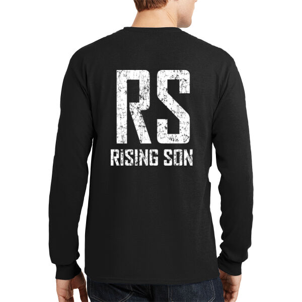 Rising Son Distressed - DryBlend ® 50 Cotton/50 Poly Long Sleeve T Shirt Thumbnail